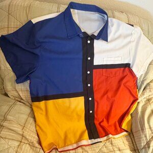 Colorful Men's 3XL Retro Style Shirt Like New